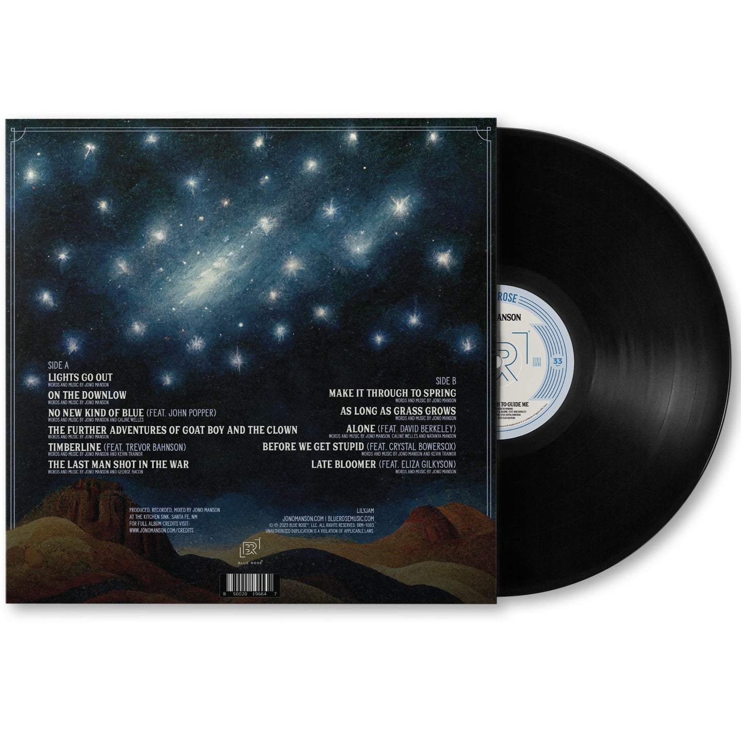 Jono Manson "Stars Enough To Guide Me" Vinyl