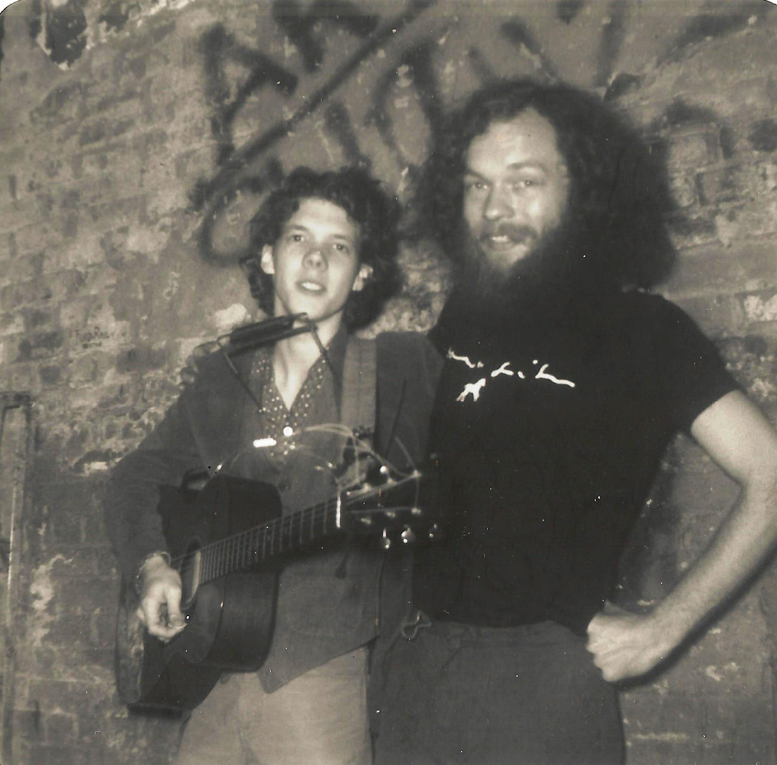 Steve Forbert with CBGB Soundman Charlie Martin