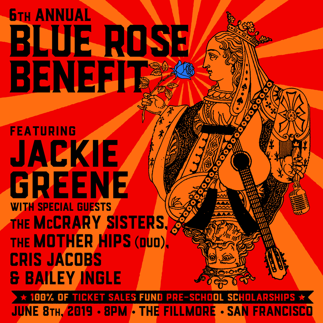 Blue Rose Benefit Poster